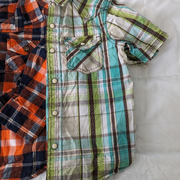 Kids flannel button down & pearl snap shirts - Picture 2 of 8